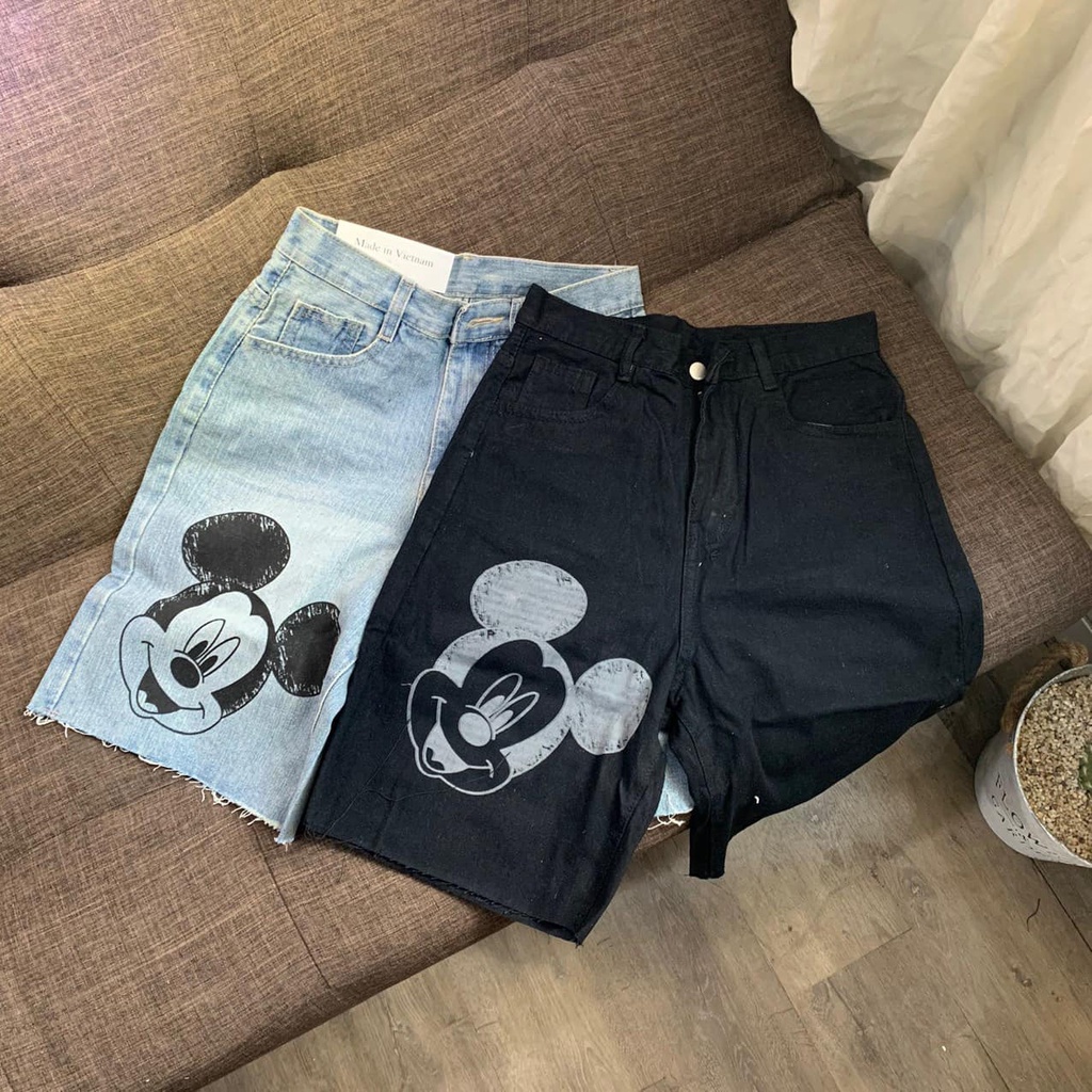 *(Hàng có sẵn) Quần ngố Mickey_QTJN