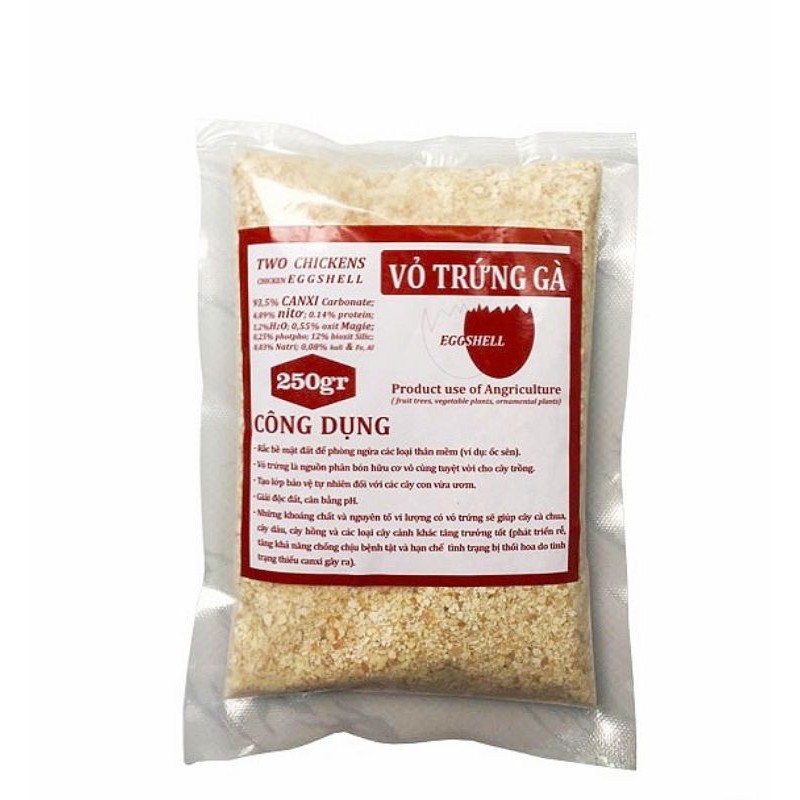 Vỏ Trứng Gà Bổ Sung Canxi Và Khoáng Chất Cho Cây - 250g