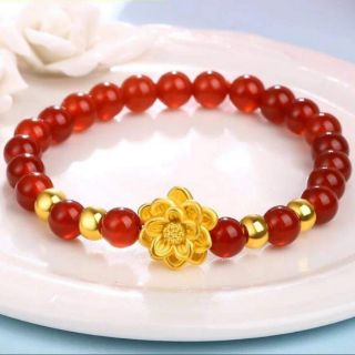 Vòng tay charm bạc hoa sen (kèm ảnh thật)