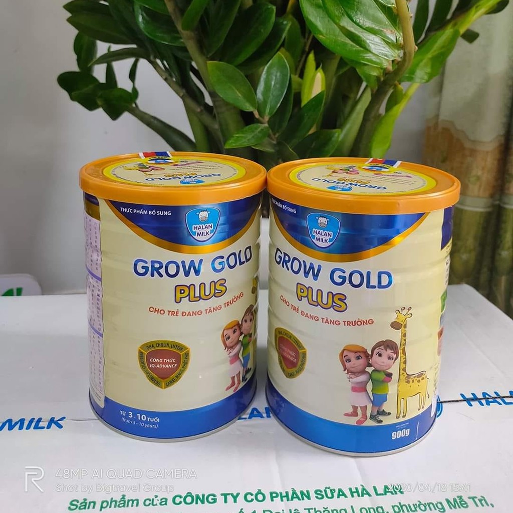 Sữa bột Grow gold plus 400g - giúp tăng chiều cao,phát triển toàn diện cho trẻ từ 3 đến 10 tuổi, Halan milk