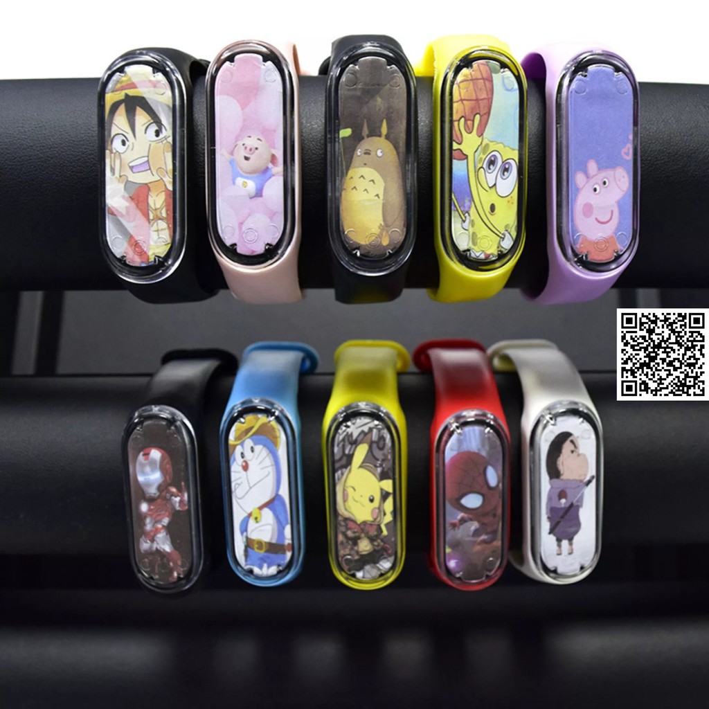 1585 Đồng hồ Led Anime Naruto One Piece nhân vật MONKEY D.LUFFY MONKEY D.LUFFY SPIDER MAN