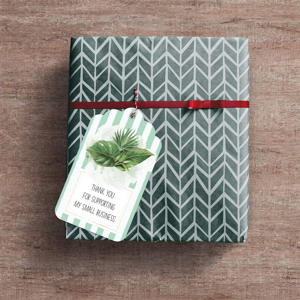 PISTA Set 50 Thẻ Gỗ Khắc Chữ Thank You Kèm Dây Treo Trang Trí Tiệc Cưới