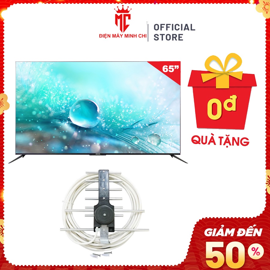 Smart Tivi Asanzo 65 Inch iSlim 4K Model 65SL800 Android 9.0 Điều Khiển Giọng Nói