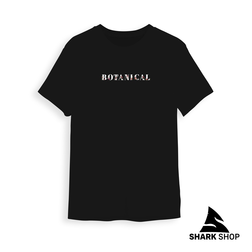 Áo Phông Basic Cotton Họa tiết BOTANICAL |SHARK SHOP| Nam Nữ Unisex Tay Lỡ Form Rộng Dày Cổ Tròn