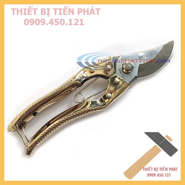 Kéo Cắt Cành Vẫy Cá Cán Vàng BFB TOOLS 8&quot; 200mm Đầu Cong Siêu Bền Siêu Bén (Chính Hãng)
