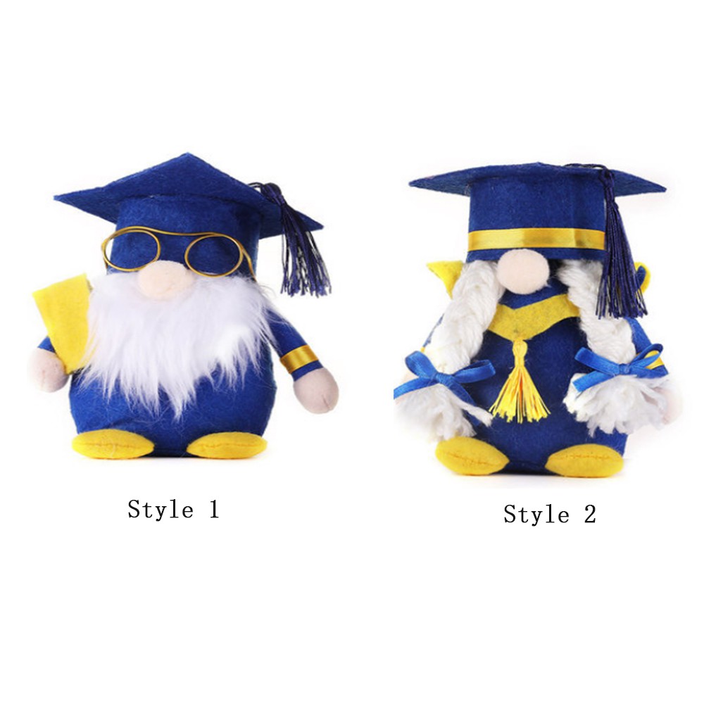 MIOSHOP Party Supplies Plush Gnomes Gifts Graduation Gnome Decorations Home Decor Handmade Table Ornaments Toy Class of 2021