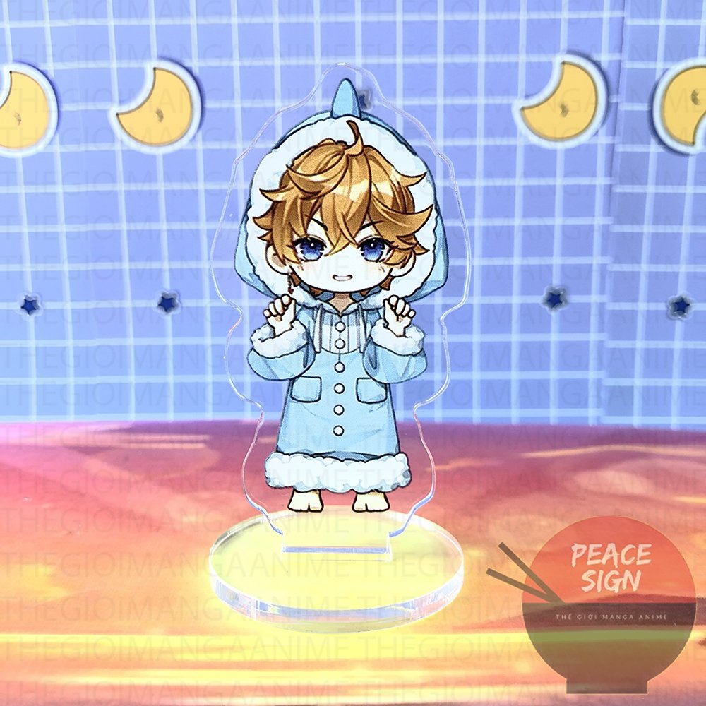 Mô hình Standee Mini GENSHIN IMPACT ver ĐỒ NGỦ tượng acrylic standee game mica chibi trang trí trưng bày