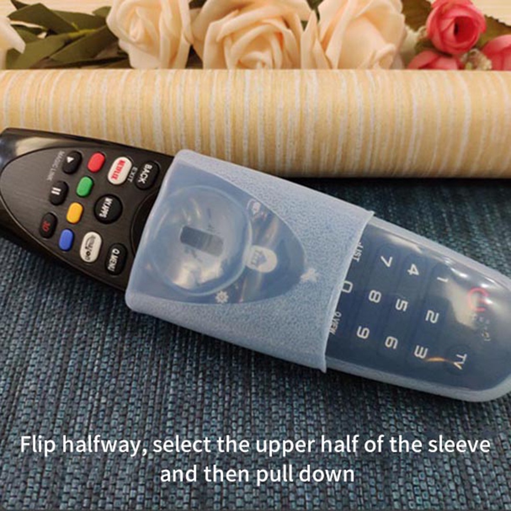 Vỏ Bọc remote TV LG AN-MR600/650 Bằng Silicon Dày Trong Suốt Chống Rơi HD