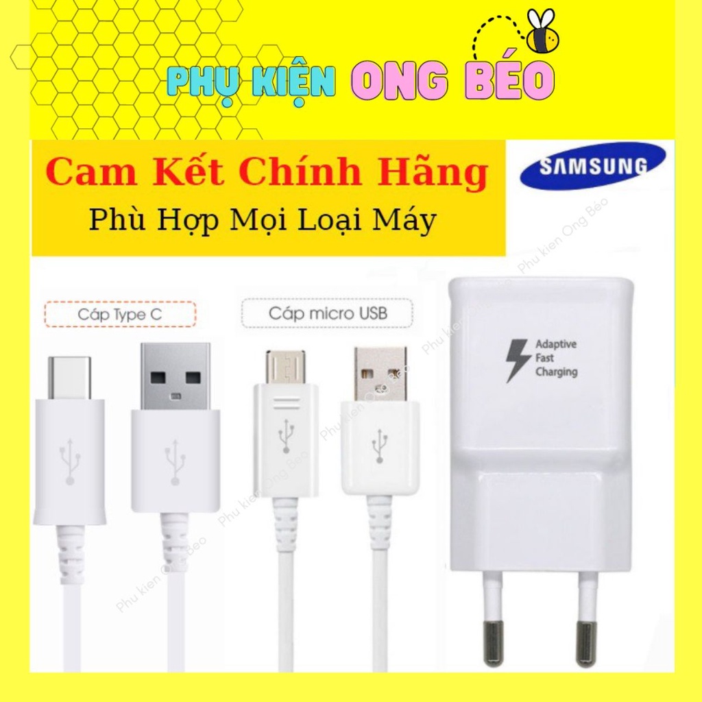 Bộ sạc samsung chính hãng, sạc nhanh chuẩn QC cho mọi loại điện thoại - Beetech