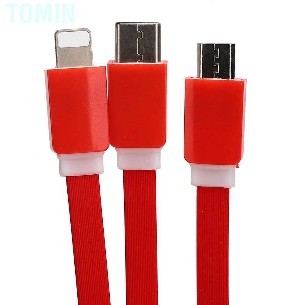 Dây Cáp Sạc Usb 3 Trong 1 Đa Năng Cho Ios / Type C / Micro Port