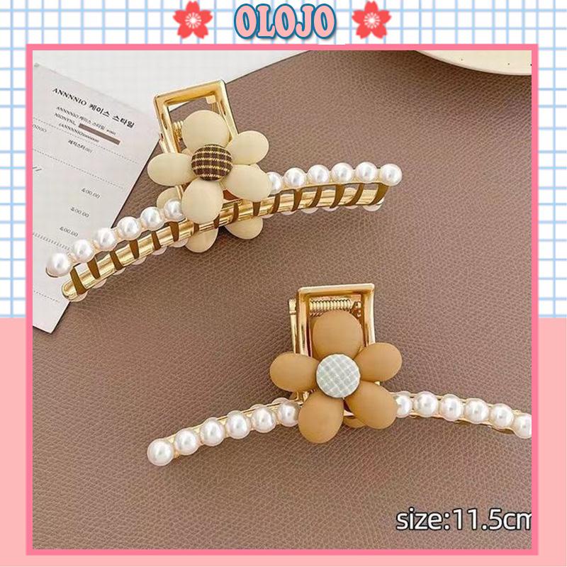 Kẹp Tóc Kim Loại Siêu Lớn Hình Hoa/Cá Mập Dễ Thương Cho Nữ
