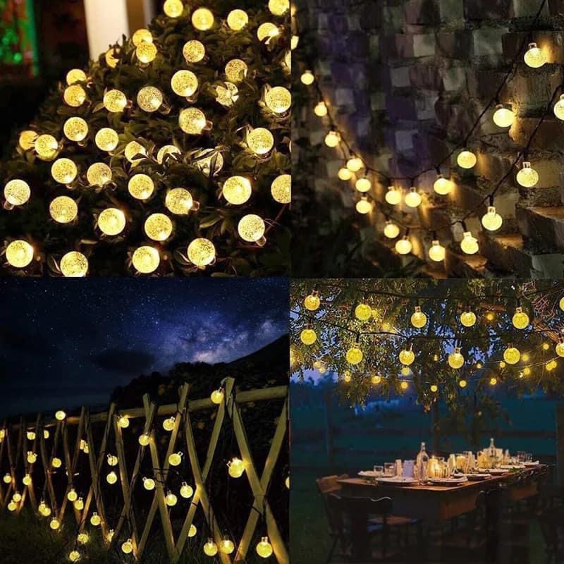Dây Đèn Led Xài Điện Đèn Led Bóng Tròn Cherry Ball Pha Lê Trang Trí Quấn Cây Decor  Lễ Tết Tiệc Noel Halloween
