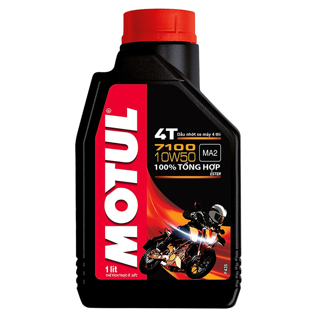 Nhớt Motul 7100 10W50 1 Lít 100% tổng hợp - Sử dụng cho xe số xe côn tay