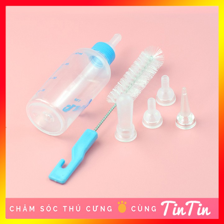 [Mã PET50K giảm Giảm 10% - Tối đa 50K đơn từ 250K] Bình ti bơm sữa cho chó mèo sơ sinh 60ml và 120 ml