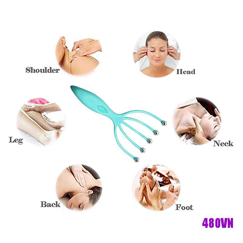 [Hàng mới về] Vuốt mát-xa bi thép thư giãn da đầu chăm sóc sức khỏe