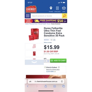 Bao cao su Durex nội địa Úc