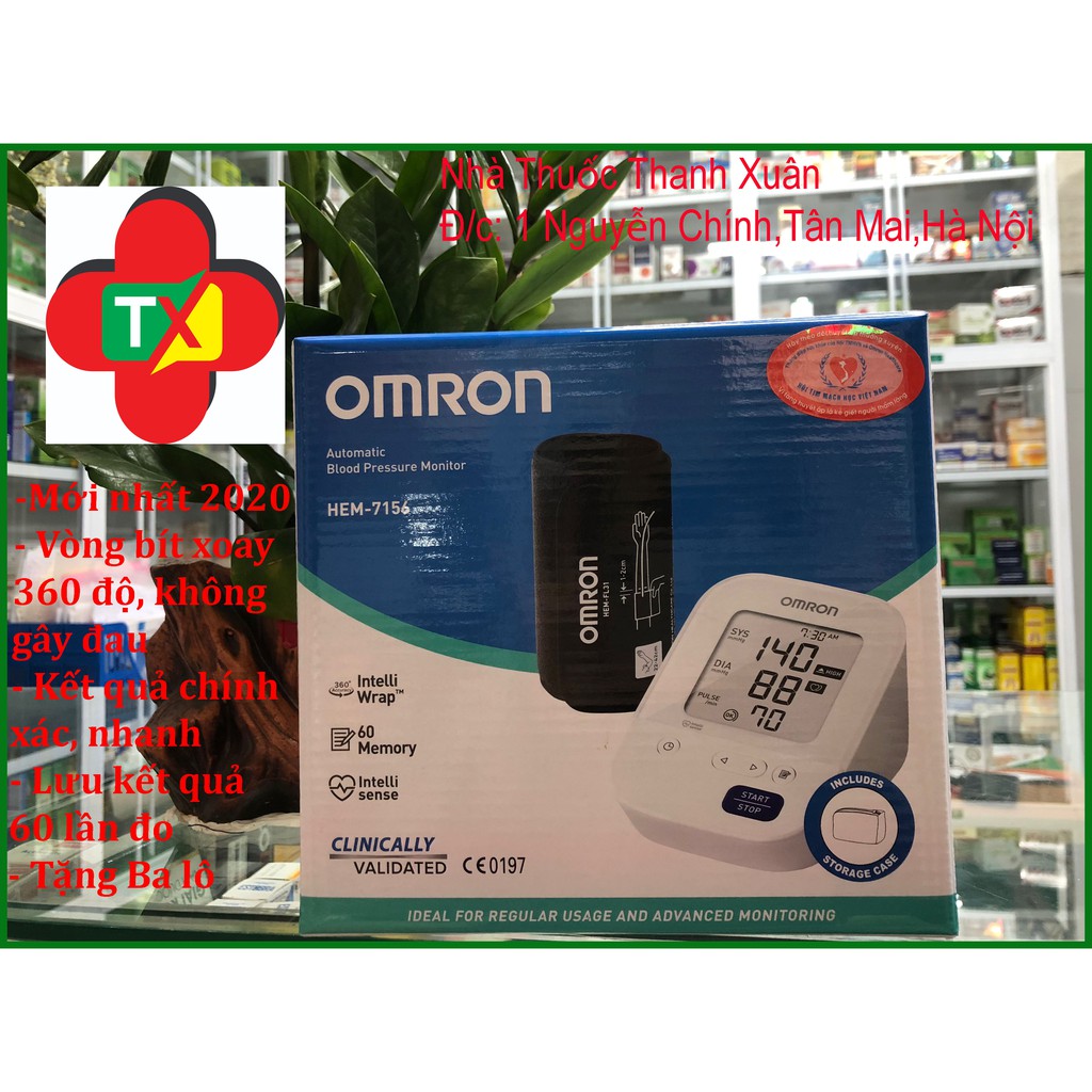 Máy Đo Huyết Áp Bắp Tay Omron HEM-7156 [Tặng Balo Omron+Bảo hành chính hãng 5 năm]