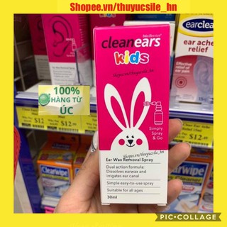 [Date new] Xịt Tan Ráy Tai Cho Bé Cleanears Kids 30ml