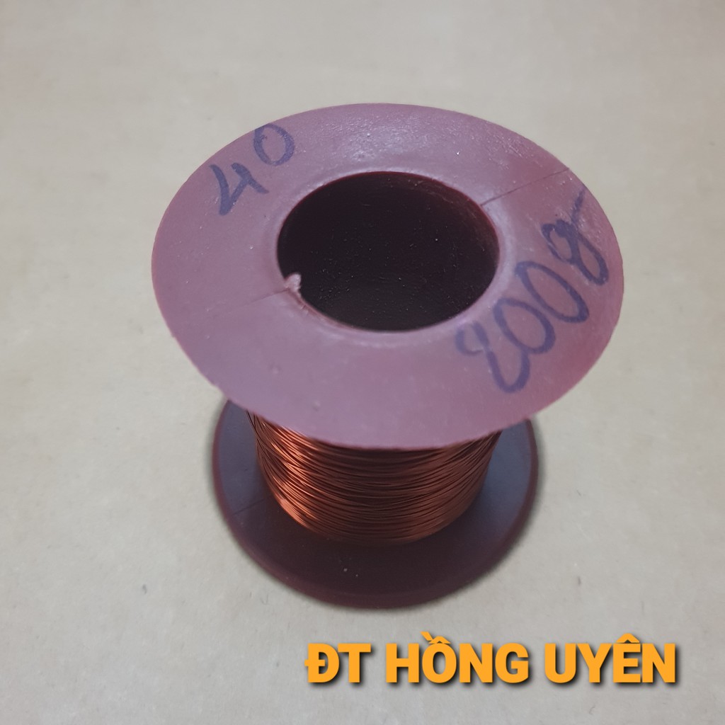 (0.4mm 200g).Dây đồng cuộn, chuyên quấn biến áp cơ, biến áp xung, động cơ. Dây đồng 0.4mm bọc emay cách điện