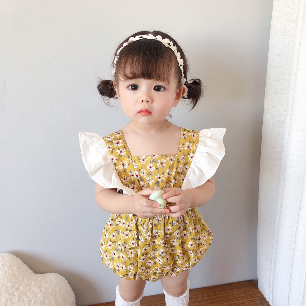Đồ Liền Thân Sát Nách Cho Bé Gái Sơ Sinh