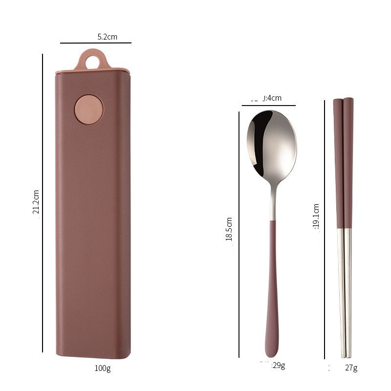 Bộ đũa, thìa, dĩa HÀNG CAO CẤP làm bằng Inox 304 kháng khuẩn, chịu nhiệt
