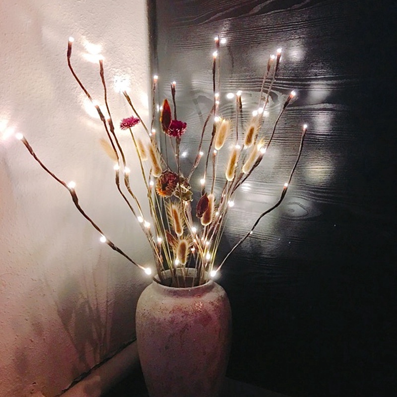 Dây Đèn LED 20 / 100 Bóng Hình Nhánh Cây Trang Trí Nhà Cửa