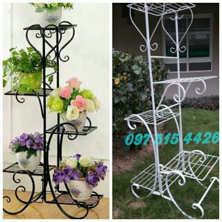 Kệ để cây cảnh 5 tầng đế vuông bằng sắt K269C