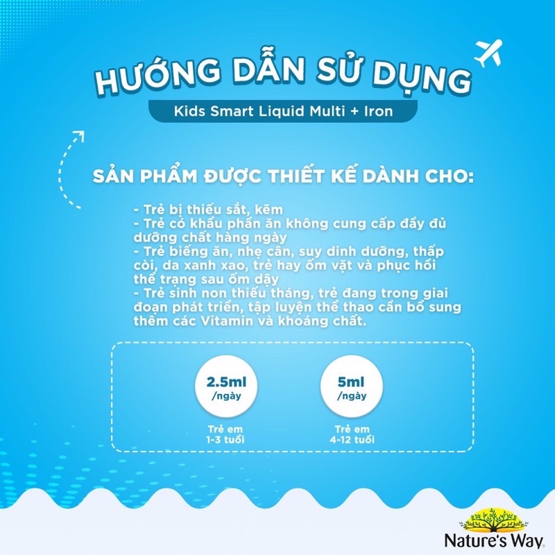 Siro Bổ Sung Kẽm Nature’s Way Kids Smart Liquid ZinC 200ml