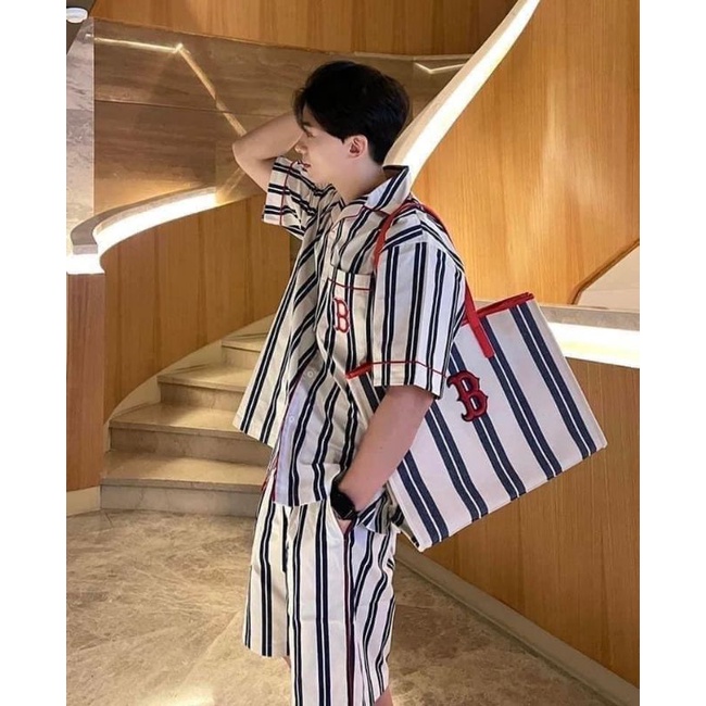 Túi tole MLPi  Boston Stripe chữ B