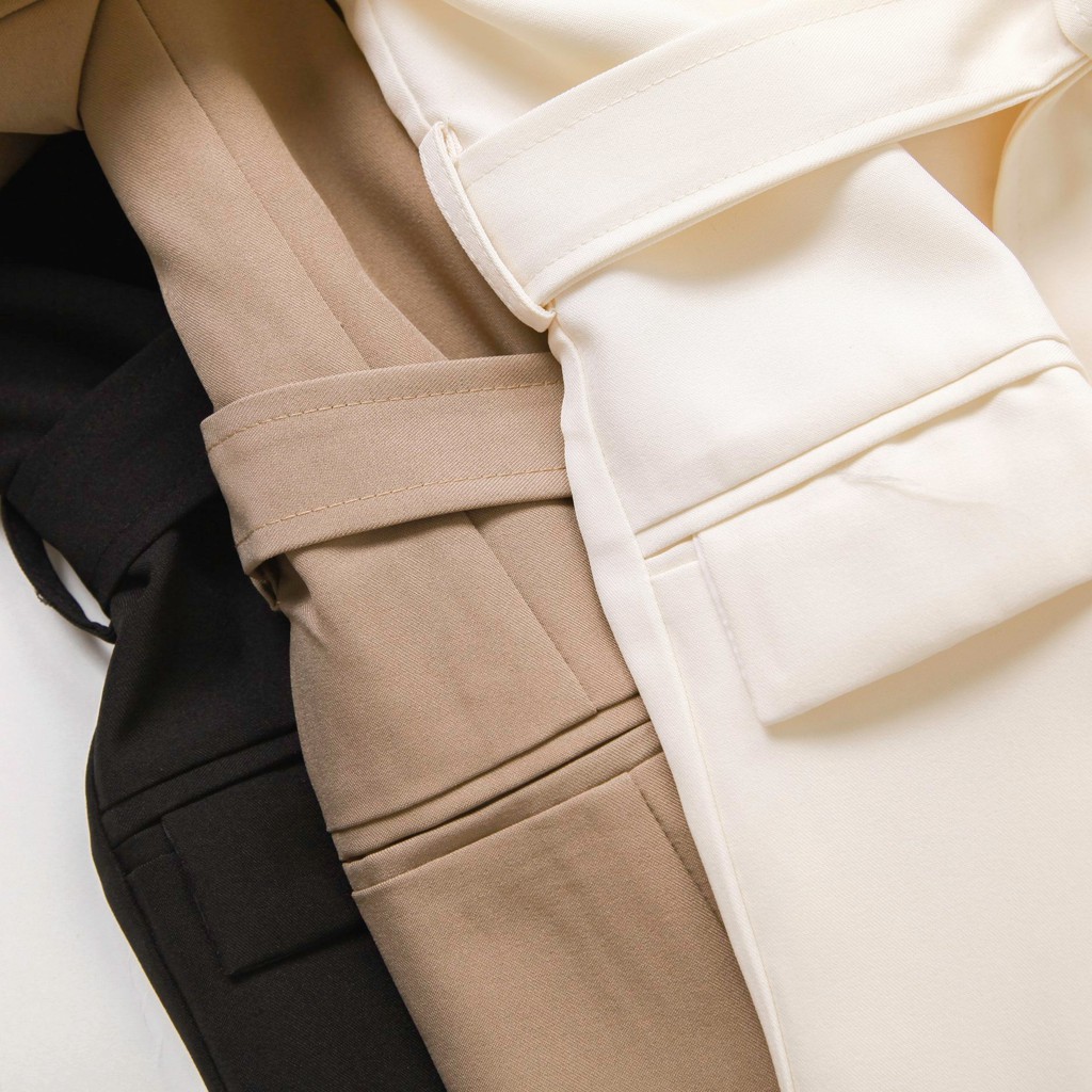 Áo khoác Blazer nữ nịt dây đẹp, phong cách hàn LXK77085 | BigBuy360 - bigbuy360.vn