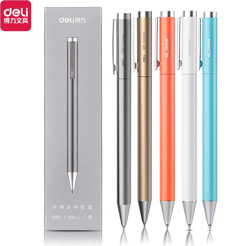 Bút Bi Kim Loại Xiaomi Ngòi 0.5Mm Cho Học Sinh / Nhân Viên Văn Phòng