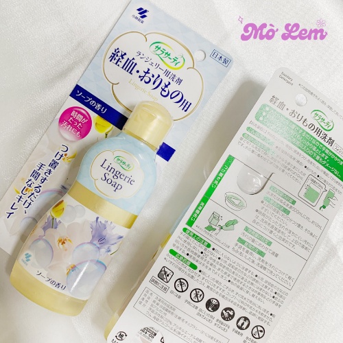 Nước giặt đồ lót Lingerie Soap Nhật Bản 120ml diệt khuẩn & dịu nhẹ | Molem.bodycare