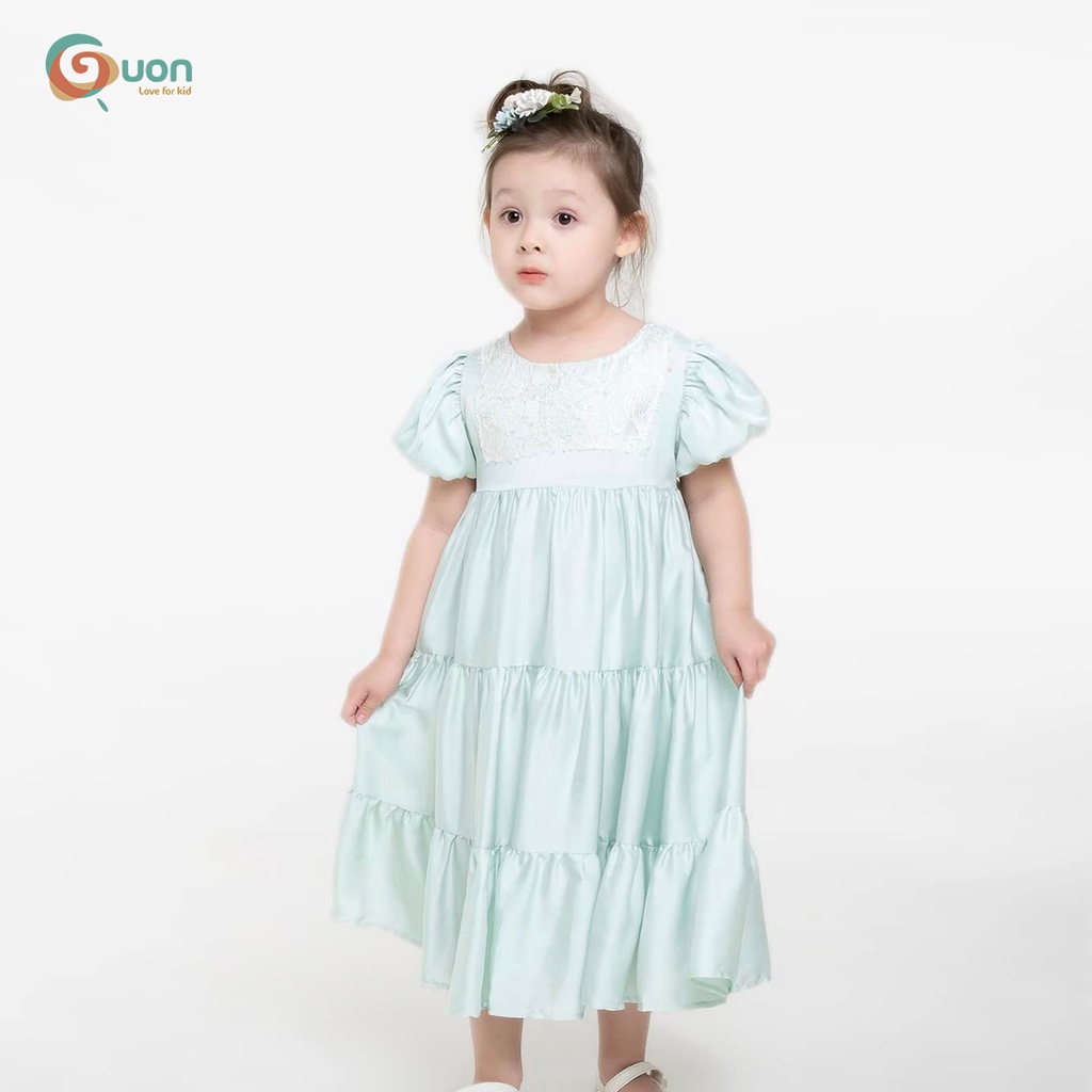 Váy bé gái GUON vải lụa dáng suống thoáng mát cho bé 11-42kg - Thủy Tinh