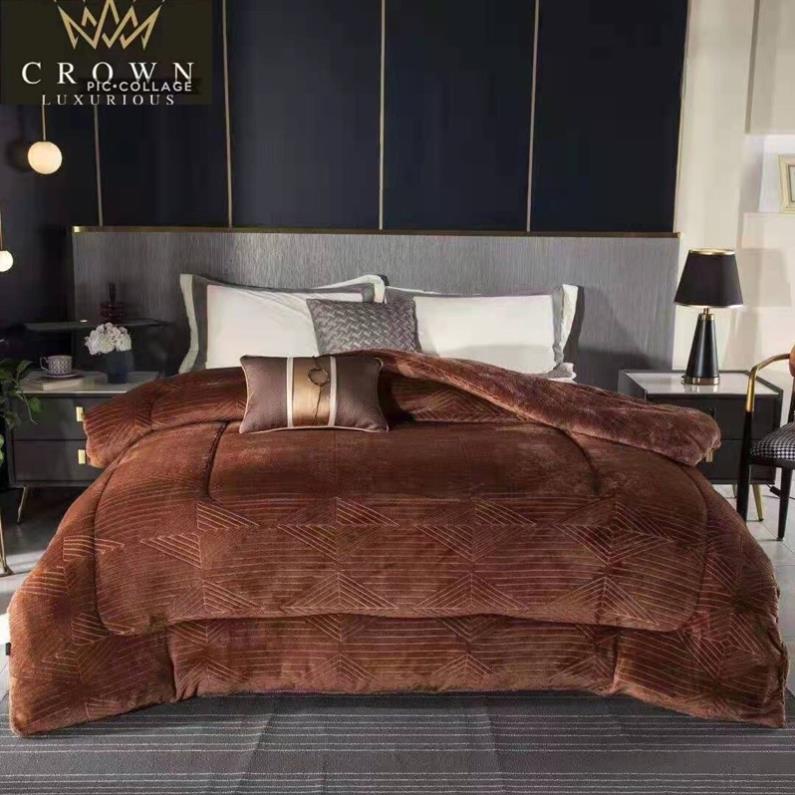 Chăn lông cừu hãng CROWN siêu ấm