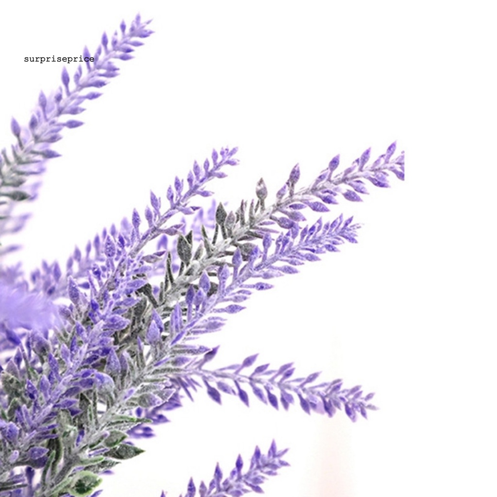 SPA Artificial Flower Gardening Beautiful Artificial Lavender Branch Decorative