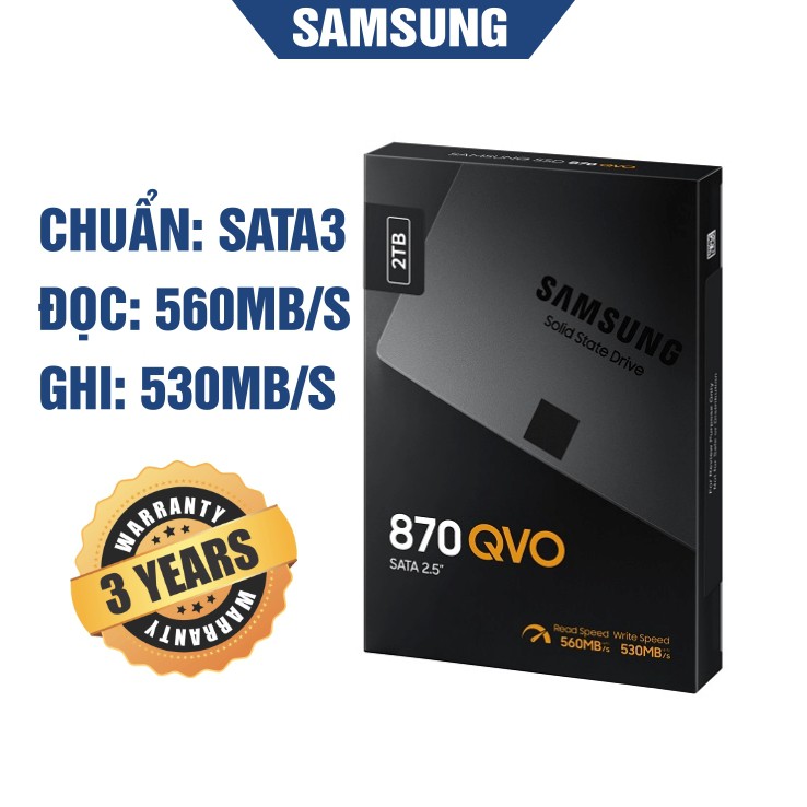 Ổ cứng SSD Samsung 870 QVO 2TB 2.5Inch SATA3