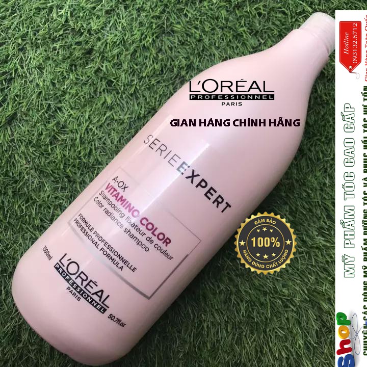 [L'oreal-chính hãng] Combo gội xả dưỡng màu tóc nhuộm L'oreal Vitamino Color 1500ml/1000ml ( Size lớn)