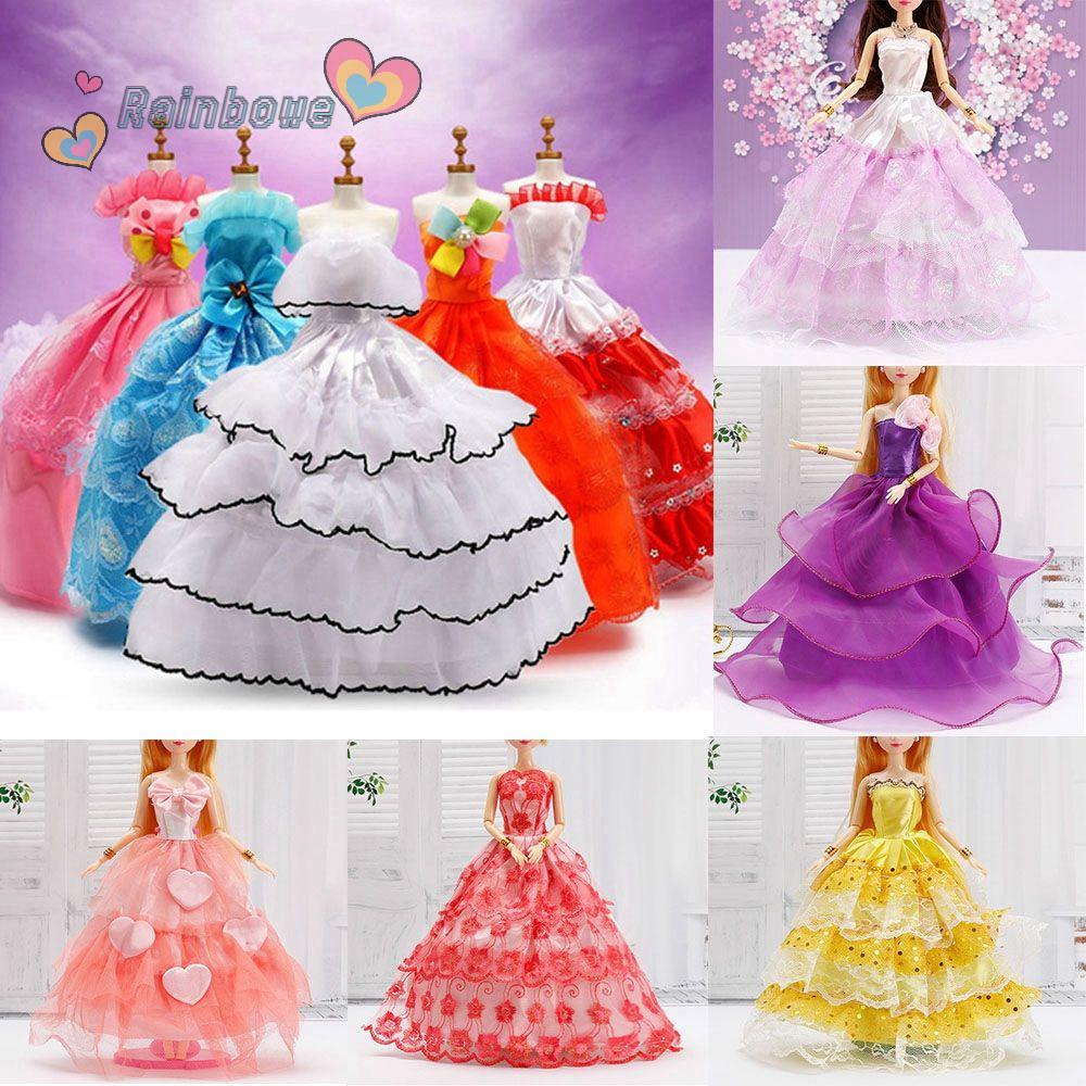 Đầm cưới thời trang cho búp bê 30cm