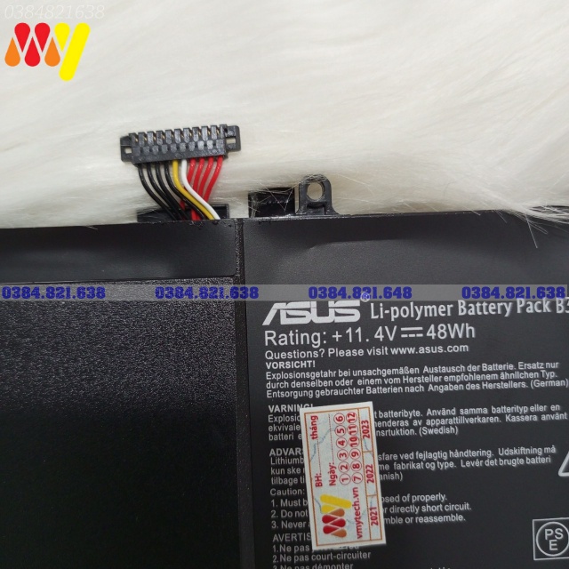 Pin laptop Asus K551 K551L K551LA K551LB K551LN B31N1336 New 100%. Bảo hành toàn quốc 1 đổi 1