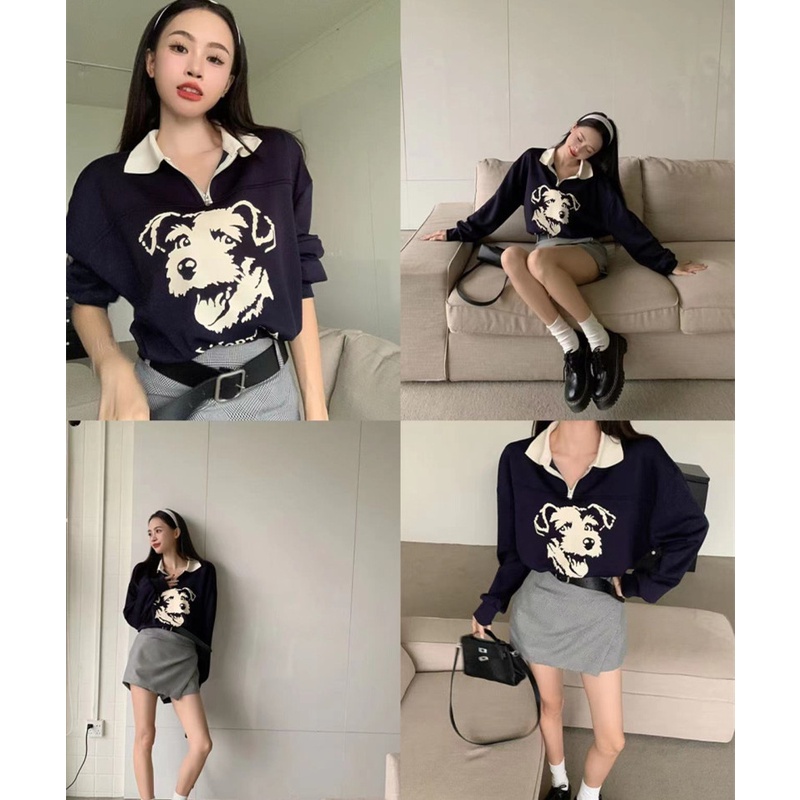 Set Áo Thun Tay Dài Phối Áo Hai Dây Lệch Tà Thời Trang Cá Tính