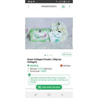 Diệp Lục Collagen Chính Hãng