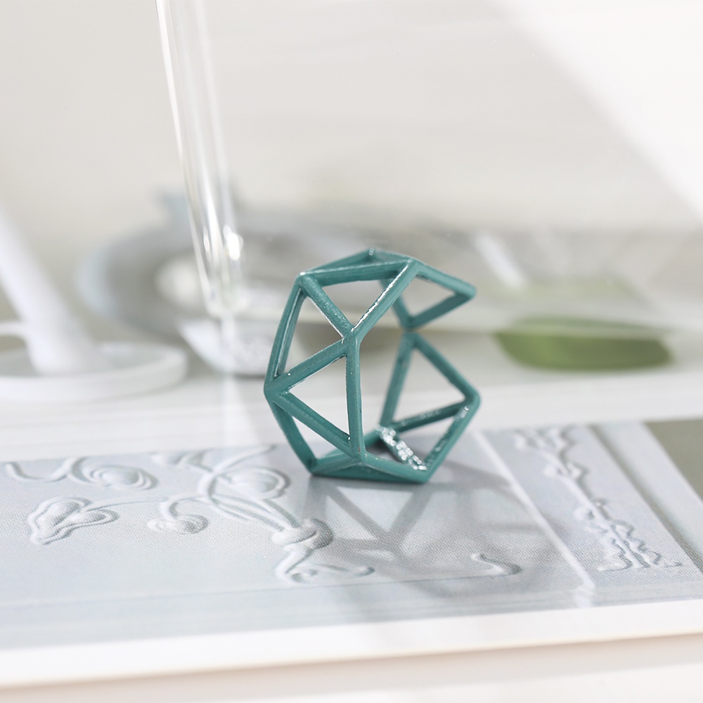 Nhẫn Hình Ngôi Sao Rỗng Bằng Nhựa Resin Nhiều Màu Dành Cho Nữ