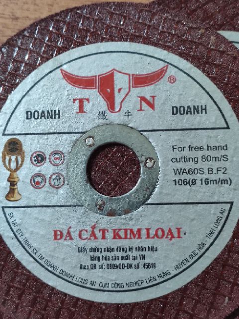 Đá cắt kim loại đầu trâu Doanh Doanh loại 1 (1 tấc)