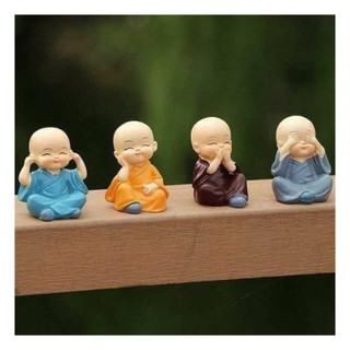 Bộ tượng Phật Pha Lê kèm  chú tiểu