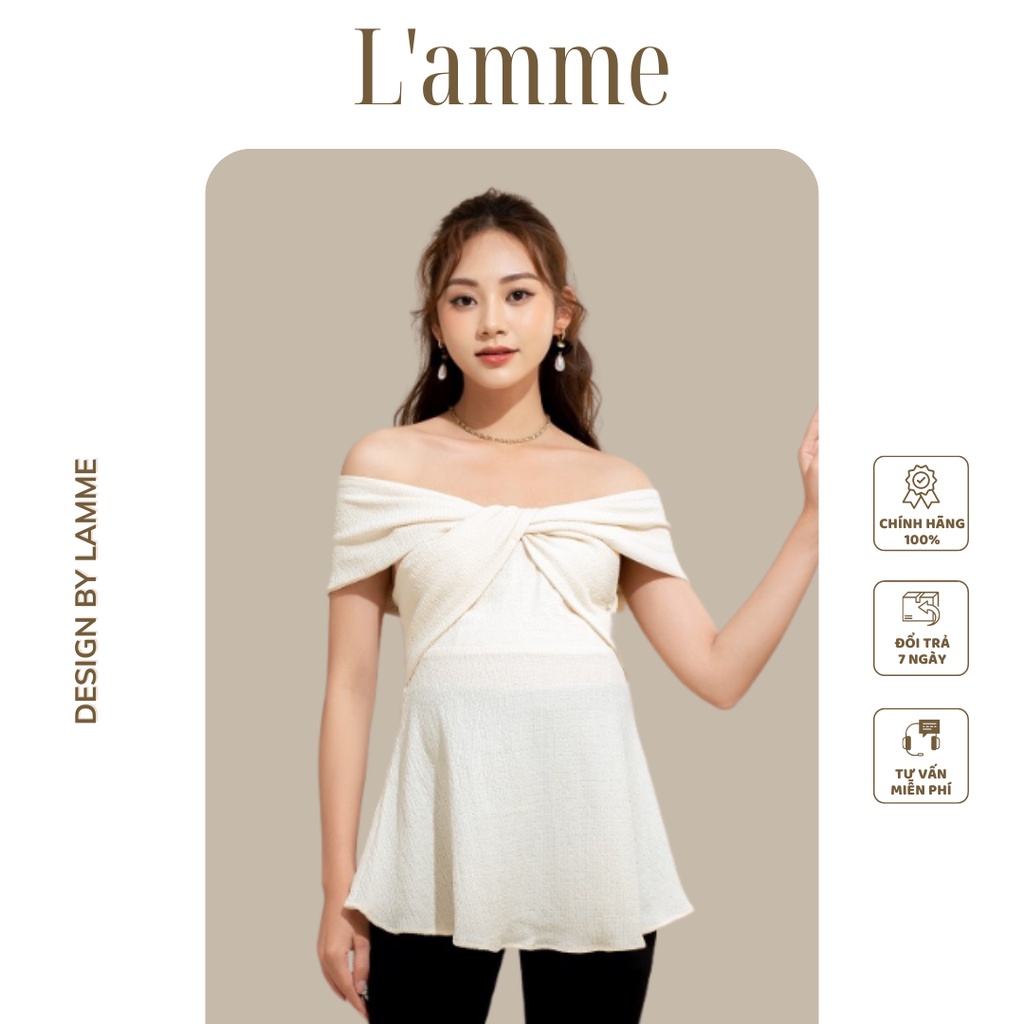 Áo Bầu trễ vai Selina Top, siêu sang chảnh, hot trend thiết kế by LAMME