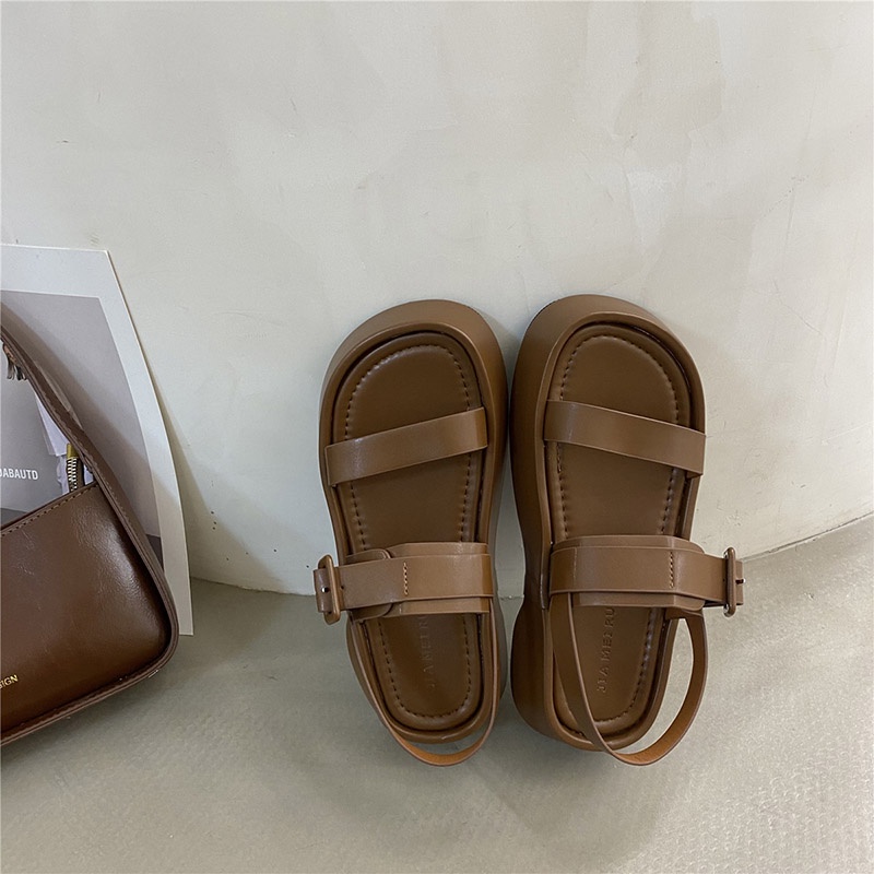 Giày sandal IELGY đế bằng đơn giản thời trang thường ngày dễ phối đồ cho nữ