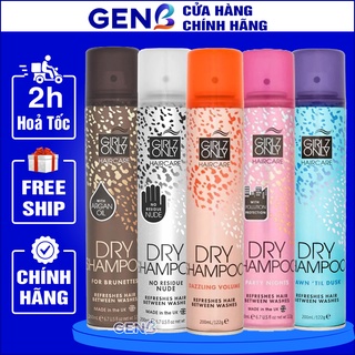 Dầu Gội Đầu Khô Girlz Only Dạng Xịt CHÍNH HÃNG - Dầu Gội Khô Mượt Tóc Giảm Bết Tóc Cho Tóc Dầu Và Chăm Sóc Tóc GENB