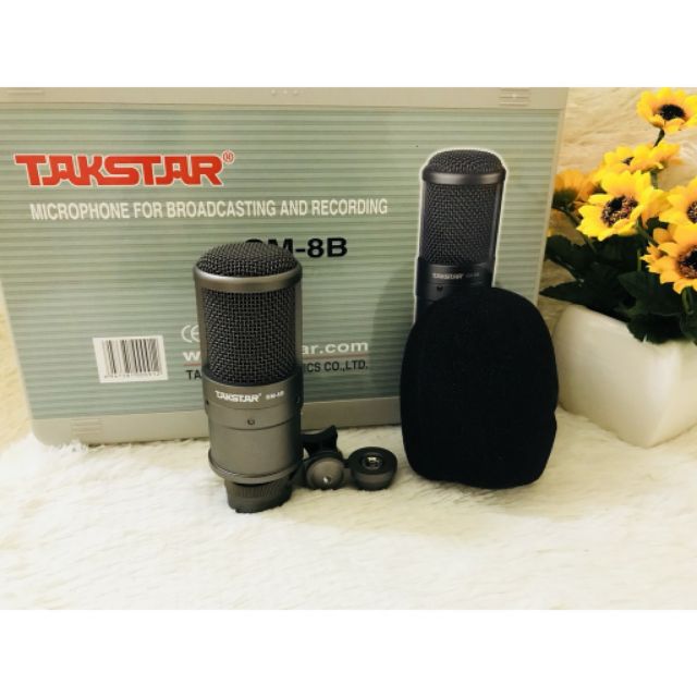 Mic livestream thu âm takstar sm8b