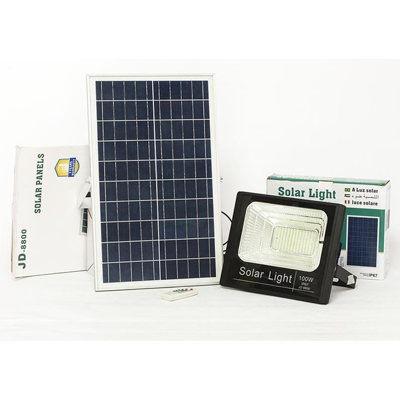 Đèn LED năng lượng mặt trời SUNTEK JD-8800 công suất 100w