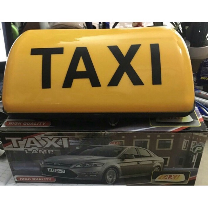 Mào TAXI hút nam châm có đèn LED gắn nóc ô tô, 28cm và 35cm